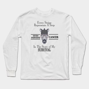 Neuroendocrine Cancer Zebra Long Sleeve T-Shirt